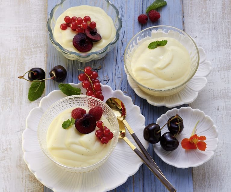 Gezonde vanillepudding Gezonde vanillepudding